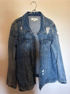Jak & Rae Medium Blue Distressed Denim Jacket
